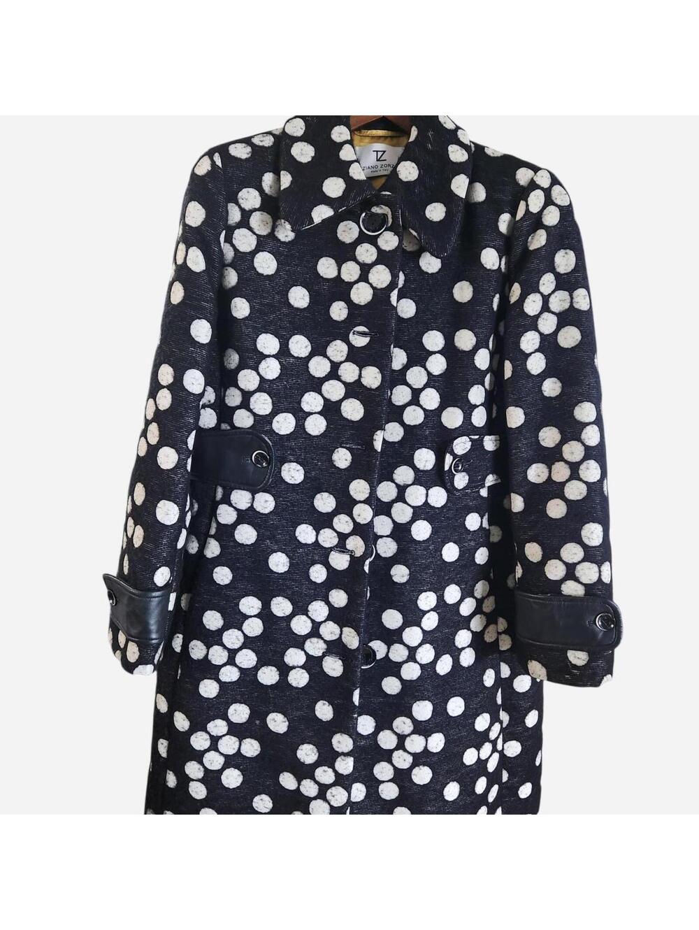 Women's Black and White Coat